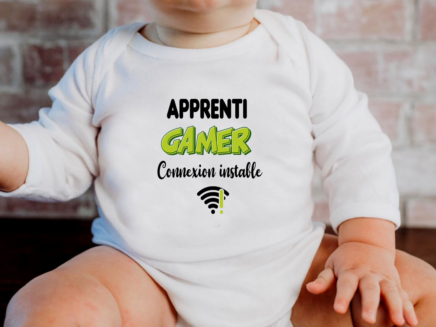 Tshirt duo et body bébé ,"Apprenti gamer" "Gamer confirmé"