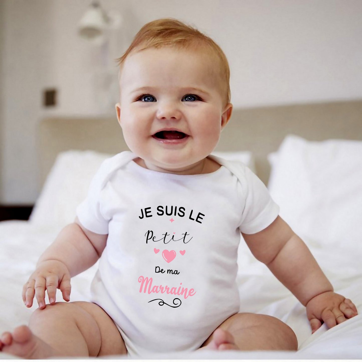 Body bébé petit coeur de ma Marraine
