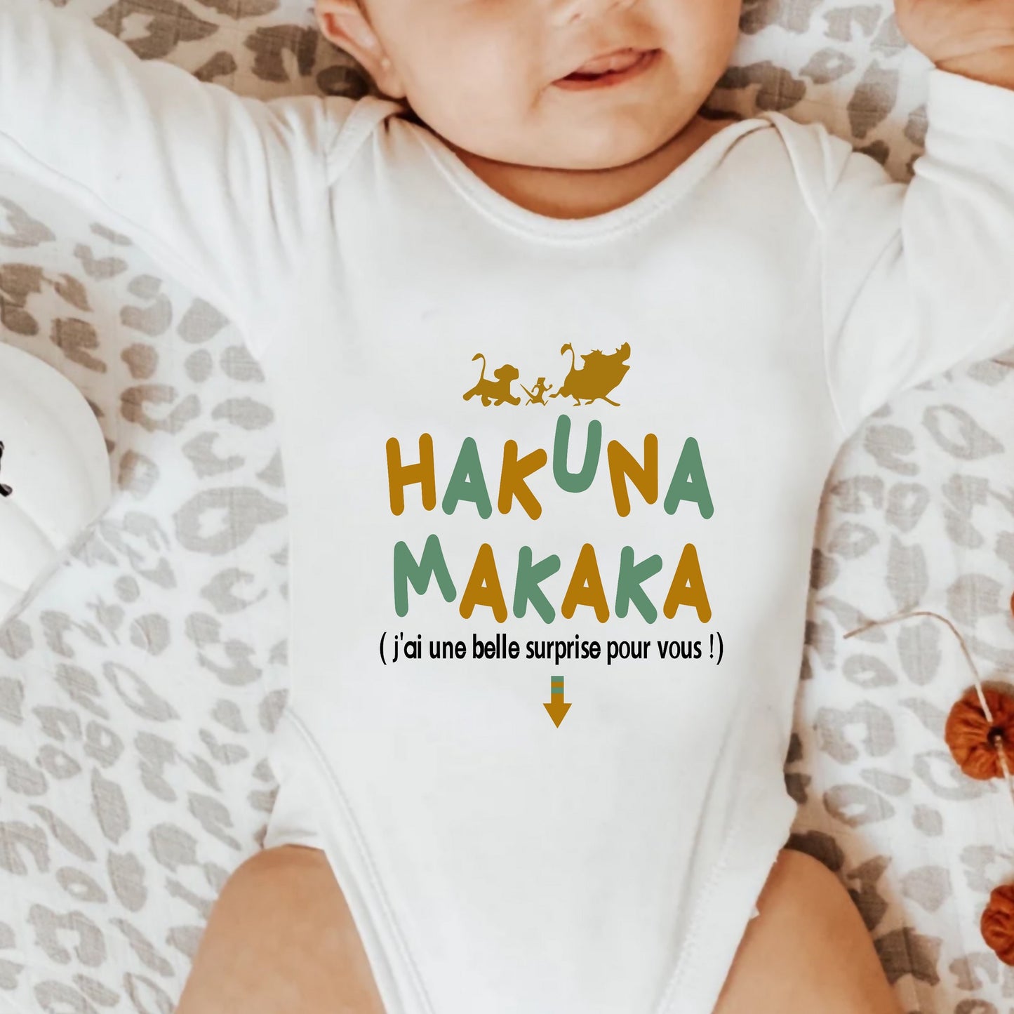 Body bébé humour "Hakuna Makaka"