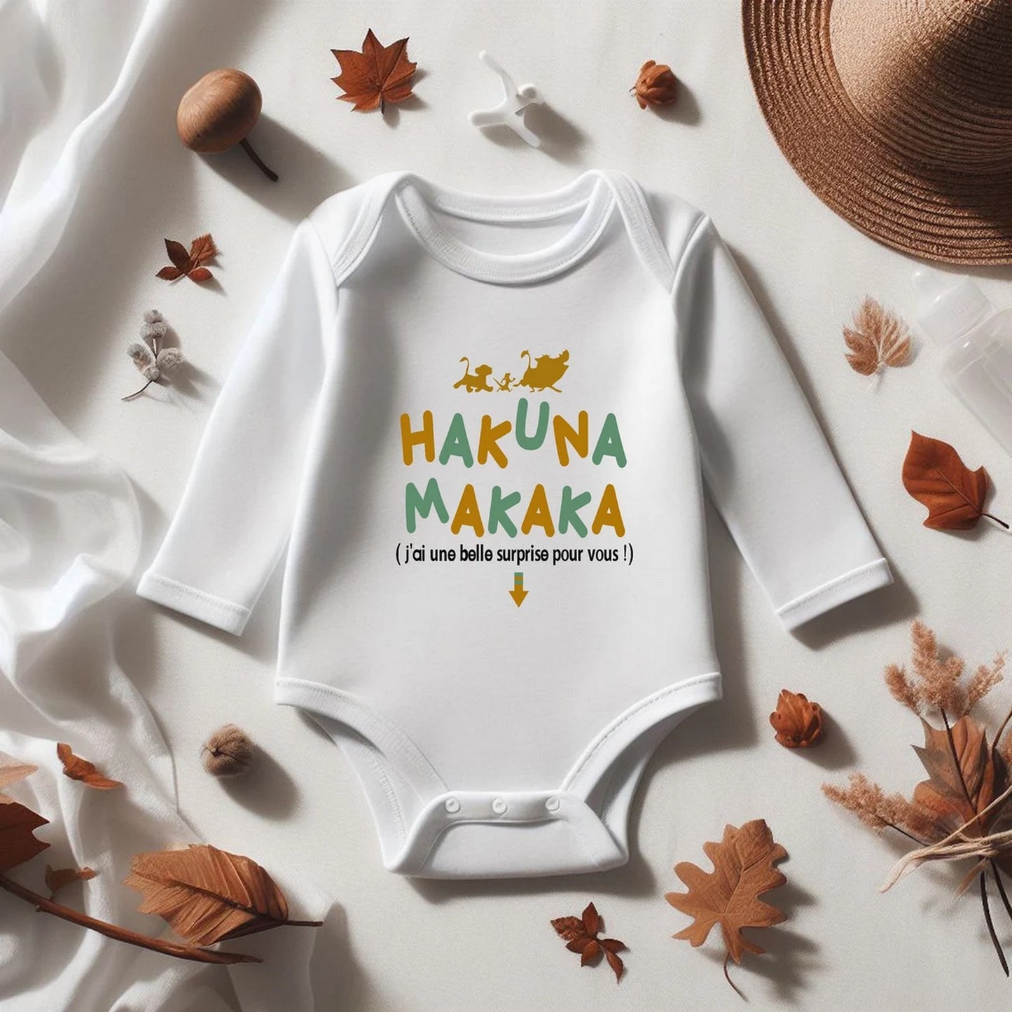 Body bébé humour, body bébé "Hakuna Makaka".
