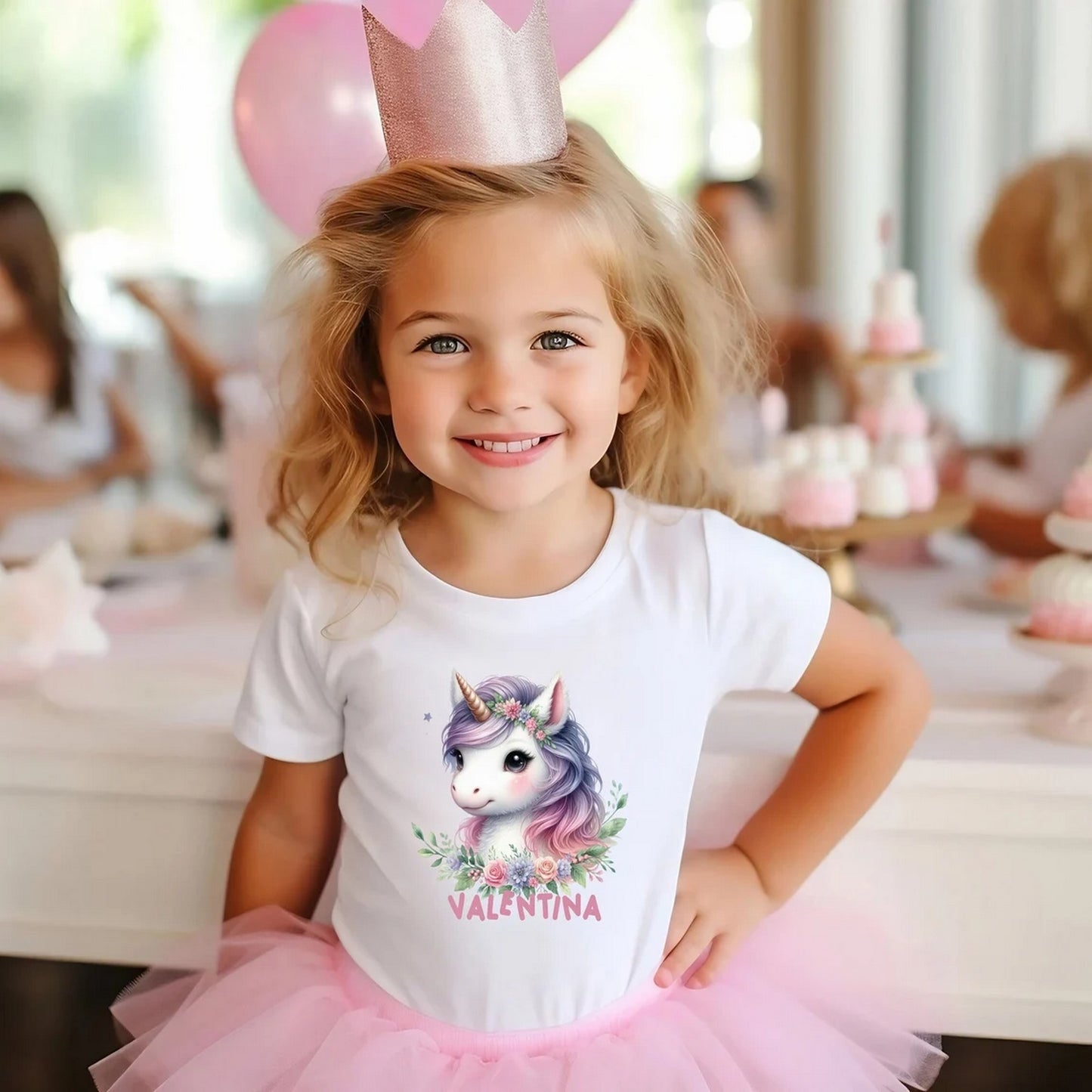 Tshirt enfant personnalisé, tshirt Licorne,