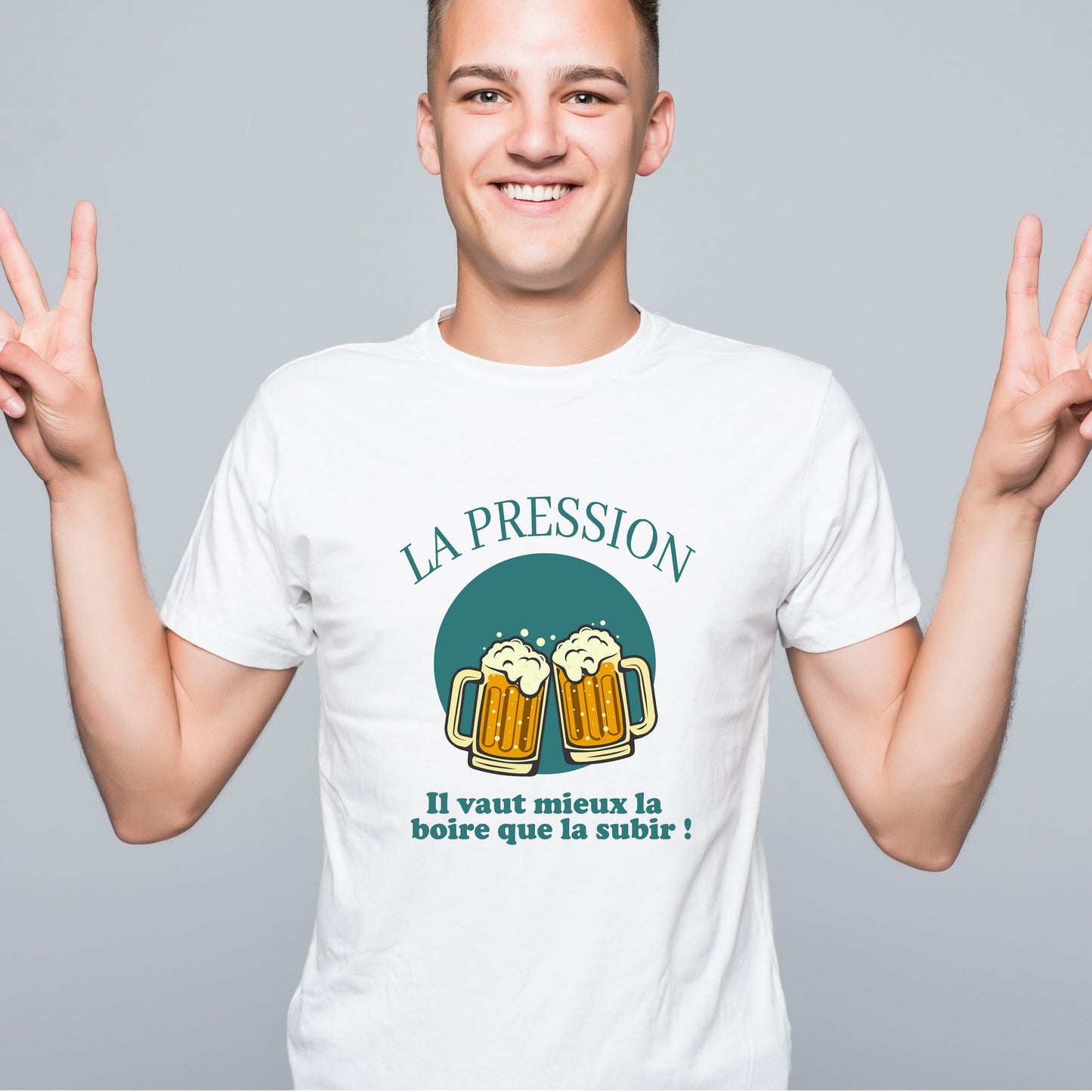 T-shirt humour hommes "La pression...."