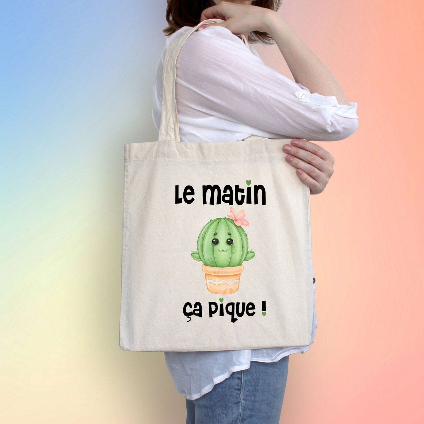 Totebag le matin ça pique