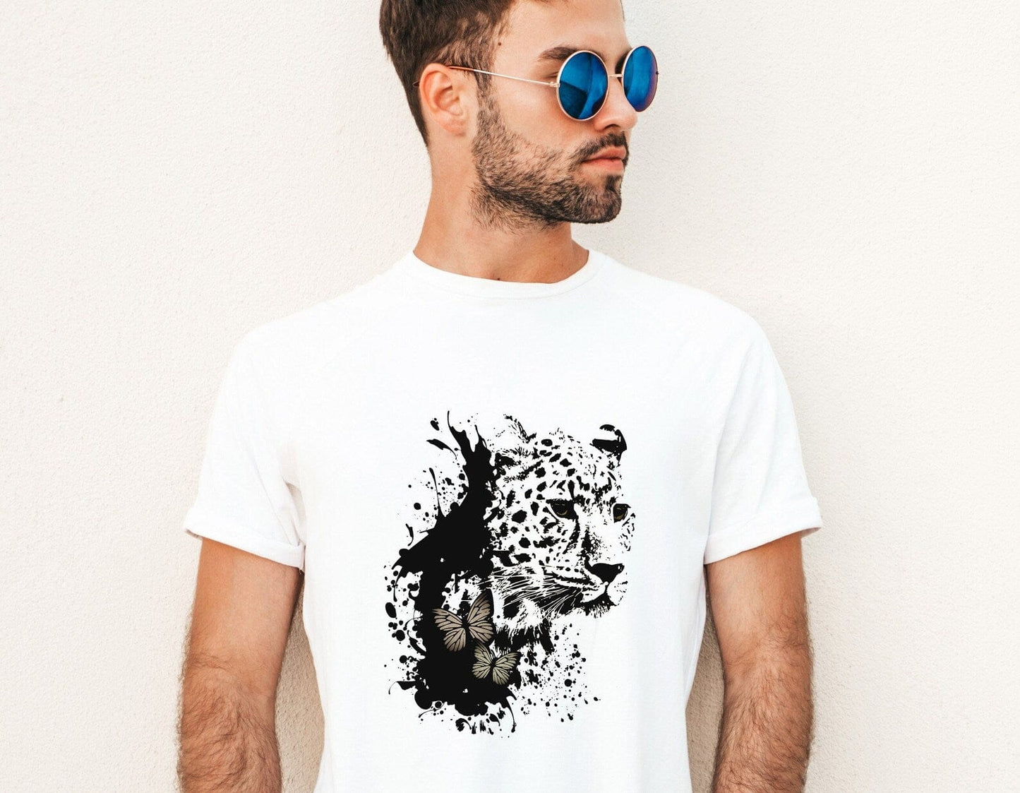 Tshirt design léopard