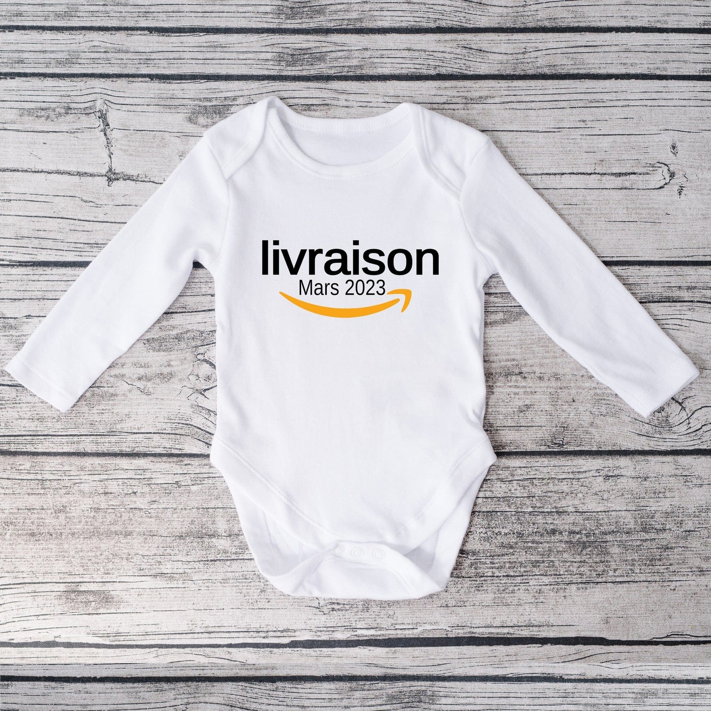 Body de bébé personnalisé annonce grossesse Amazon