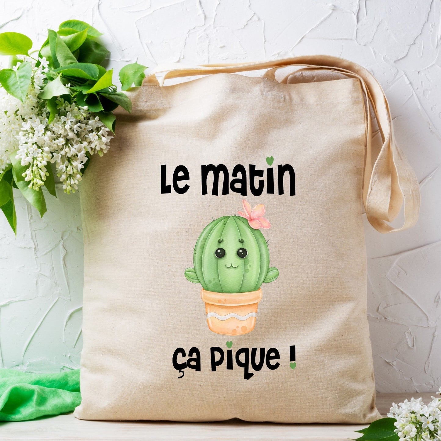 Totebag le matin ça pique