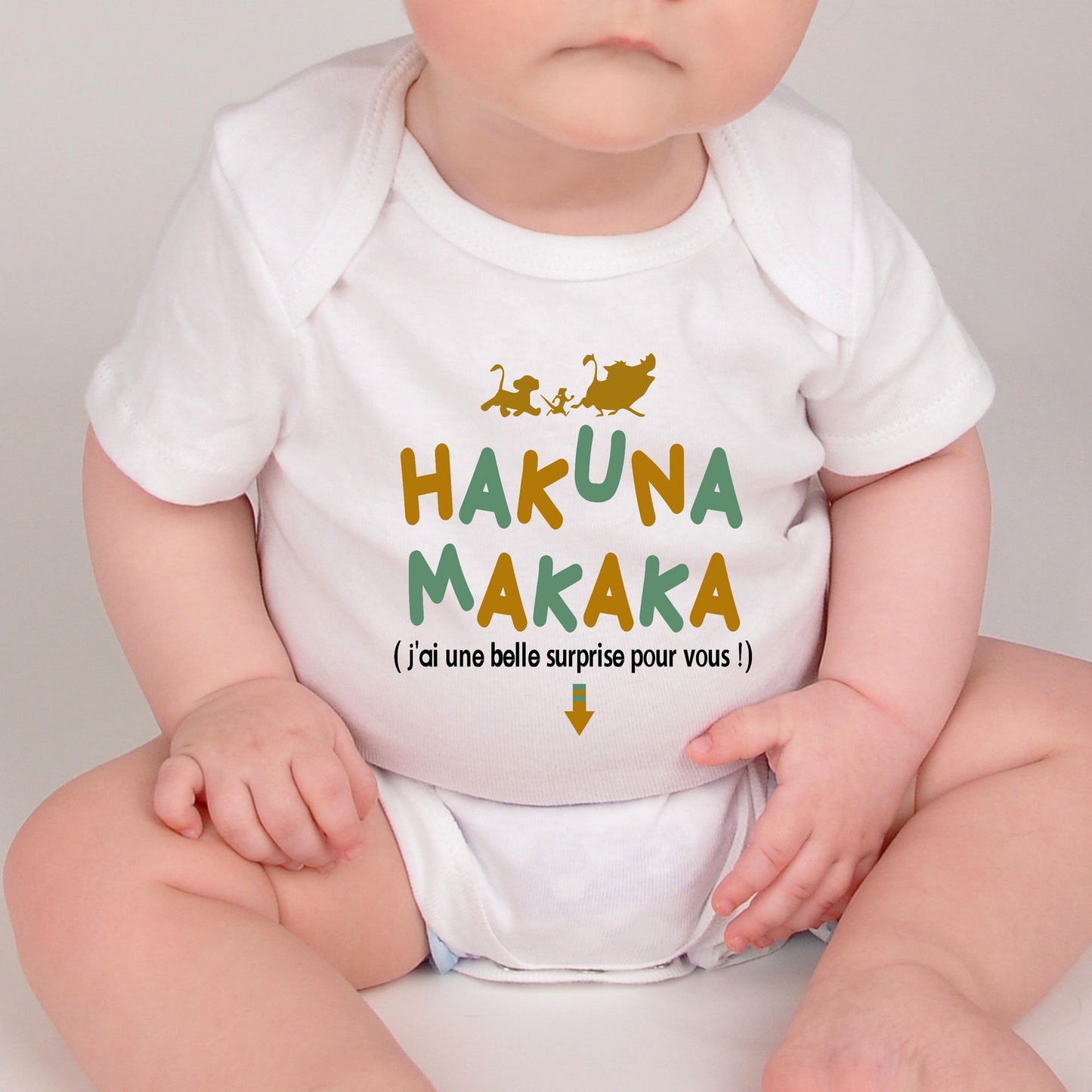 Body bébé humour "Hakuna Makaka"