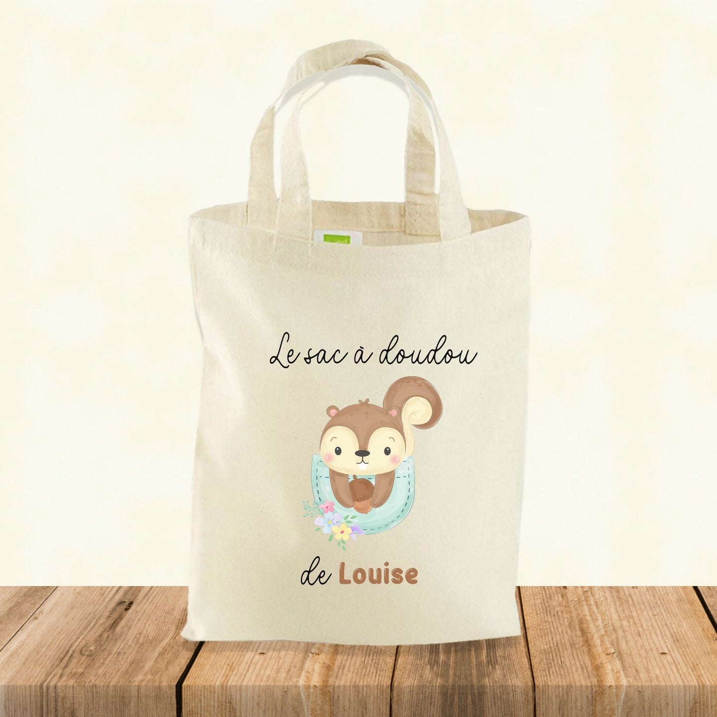 Totebag enfant personnalisable, le sac à doudou