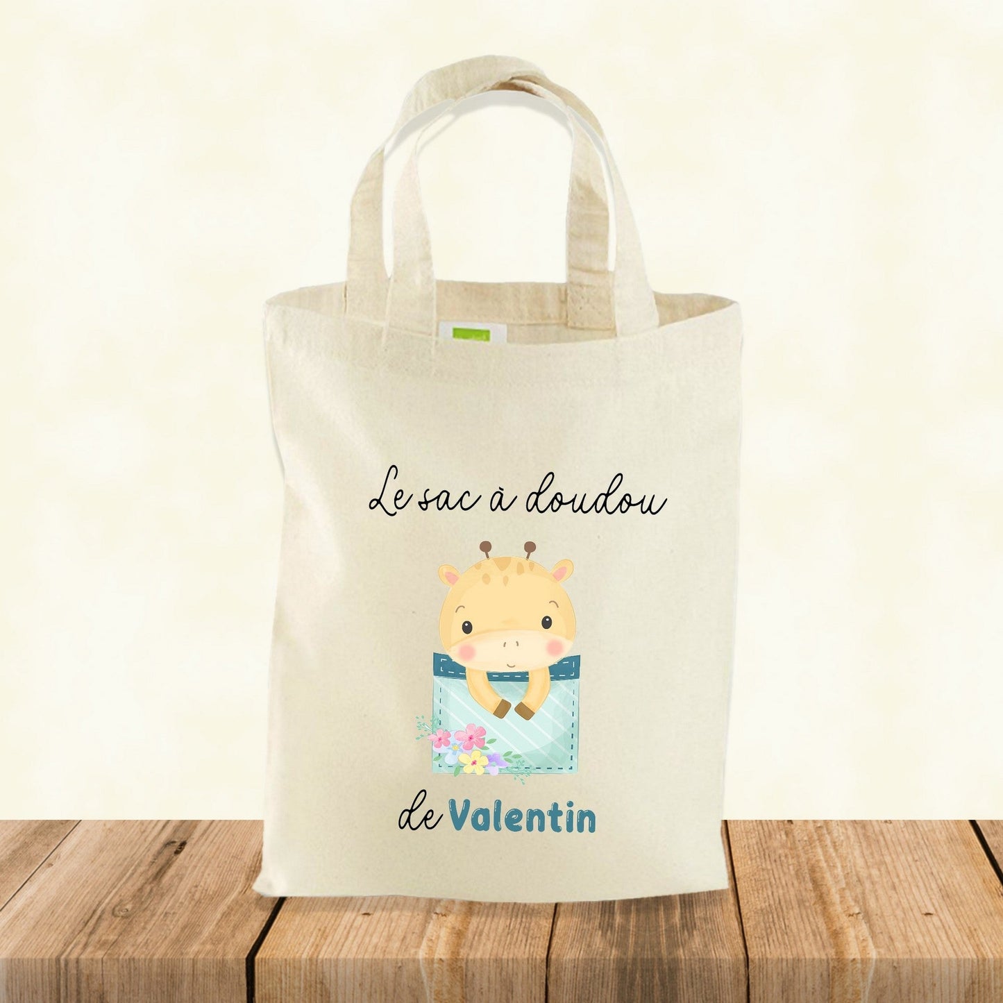 Totebag enfant personnalisable, le sac à doudou