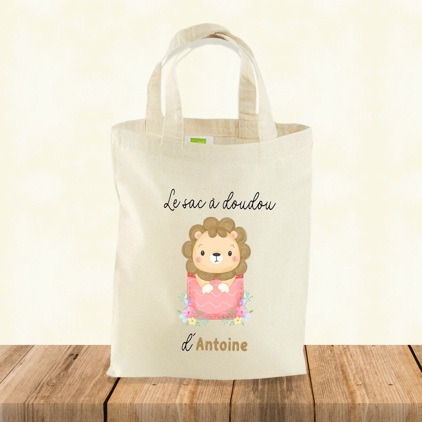 Totebag enfant personnalisable, le sac à doudou