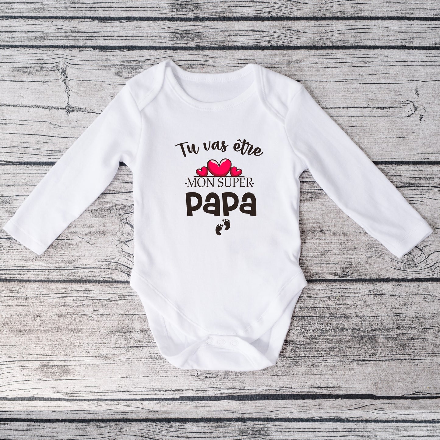 Body bébé annonce grossesse "Tu vas être mon super papa"