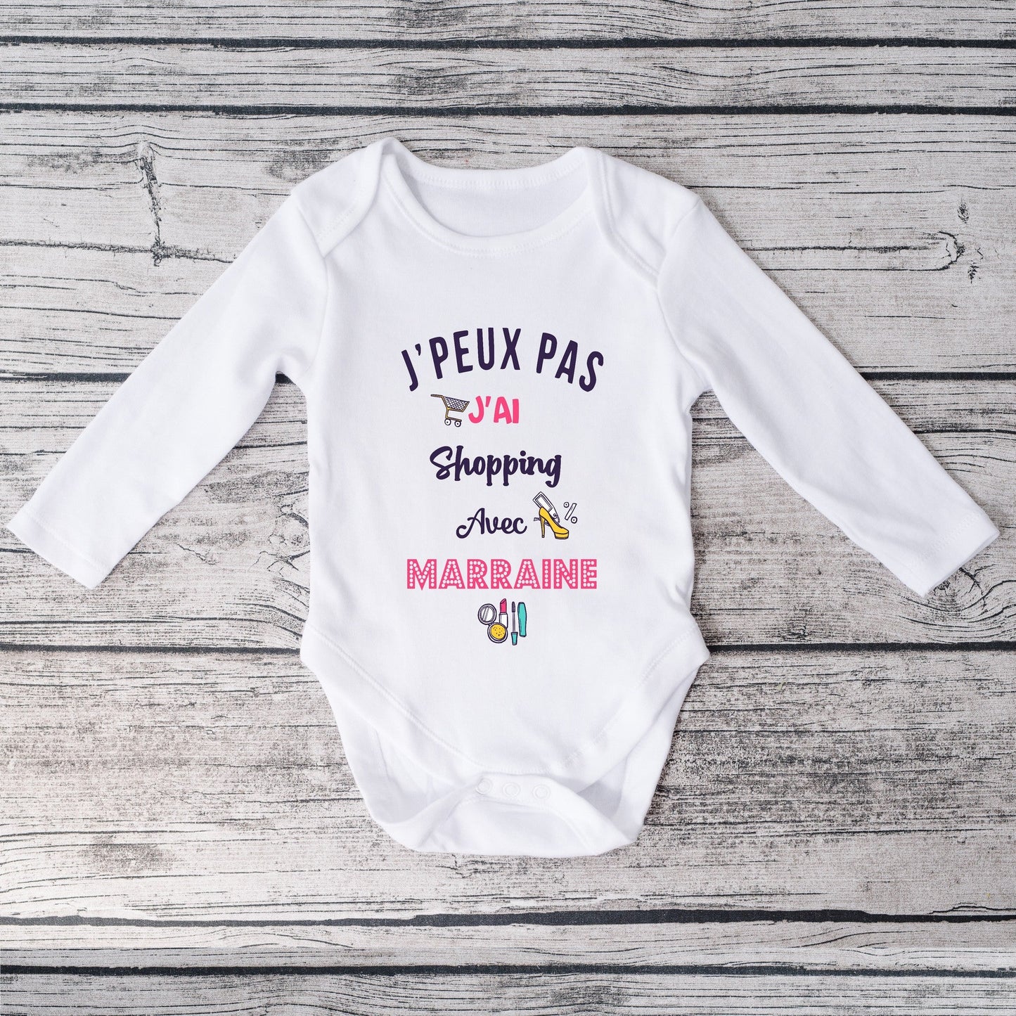 Body bébé marraine shopping