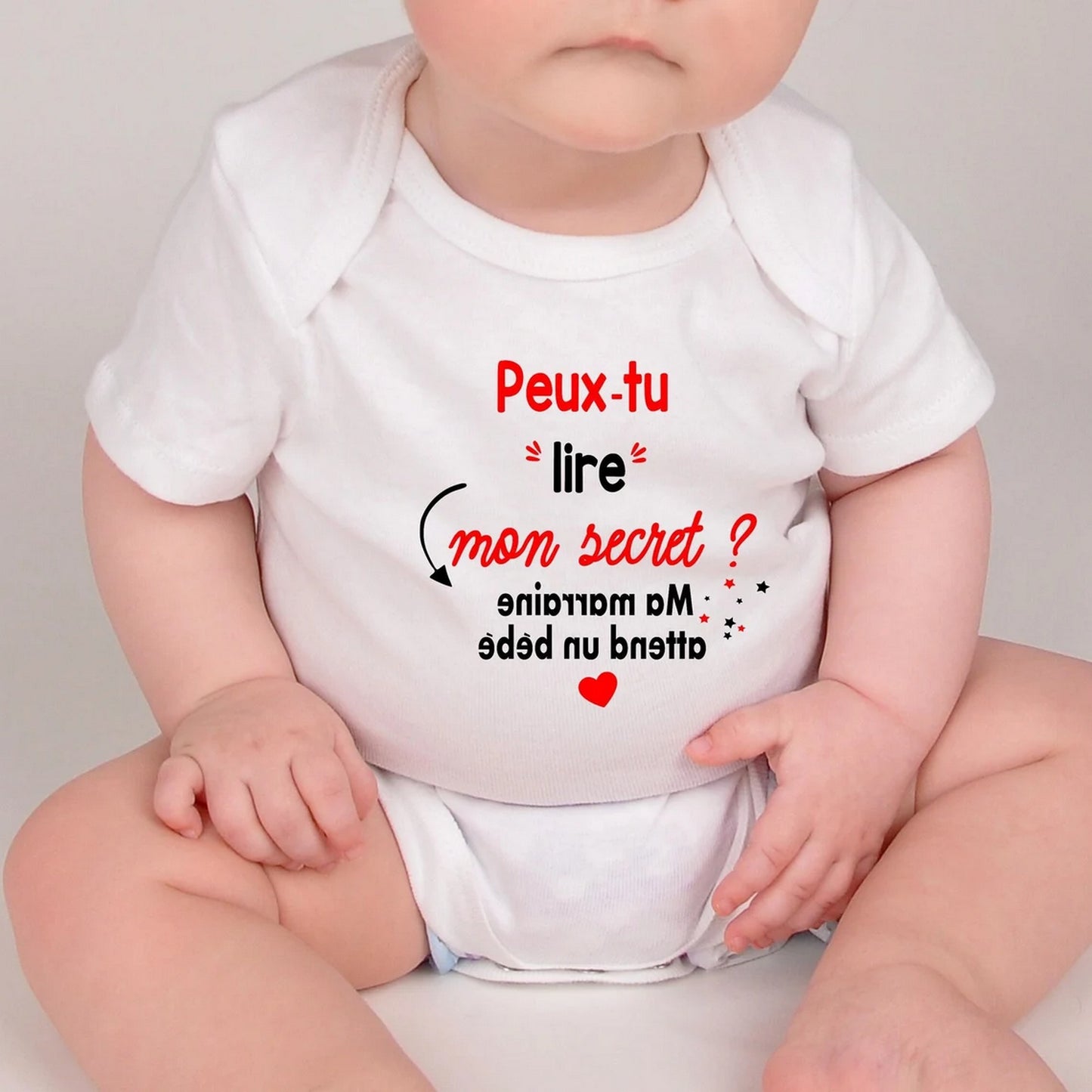 Body bébé annonce grossesse " ma marraine attend un bébé"