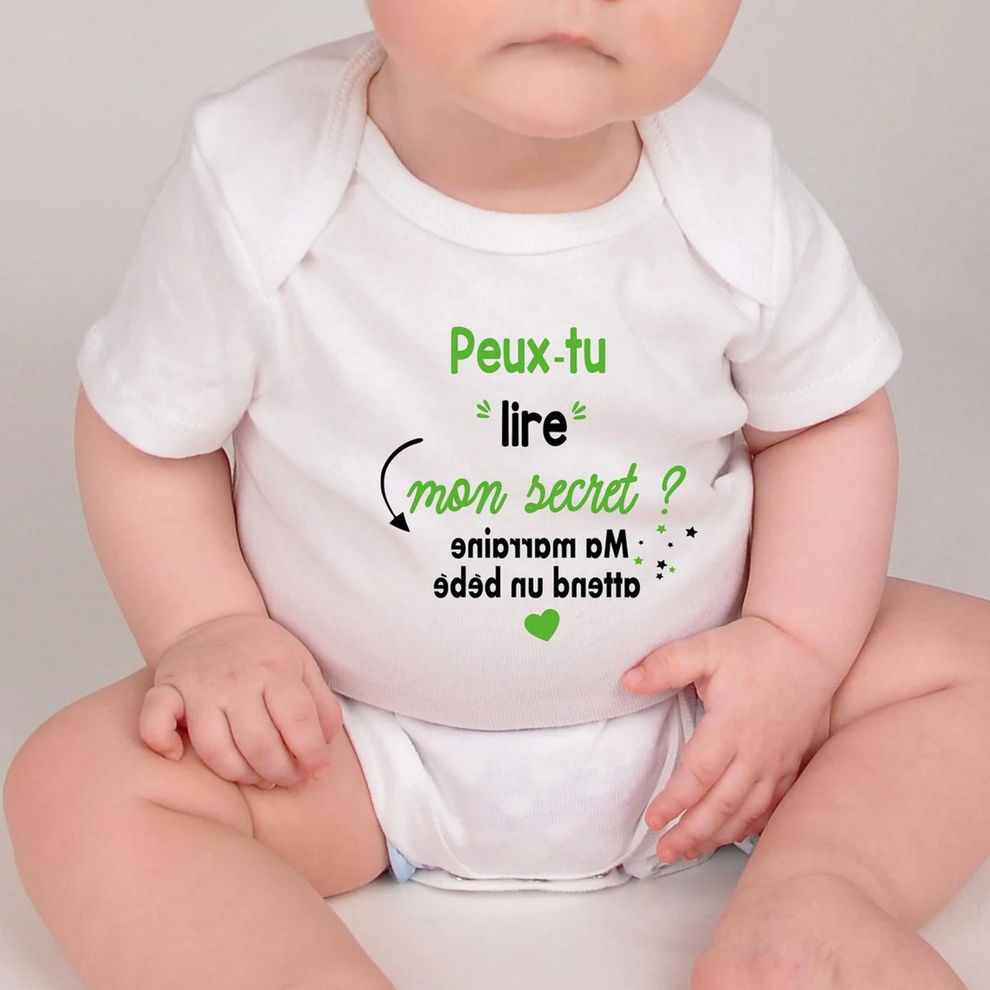Body bébé annonce grossesse " ma marraine attend un bébé"