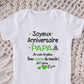 Body bébé joyeux anniversaire papa