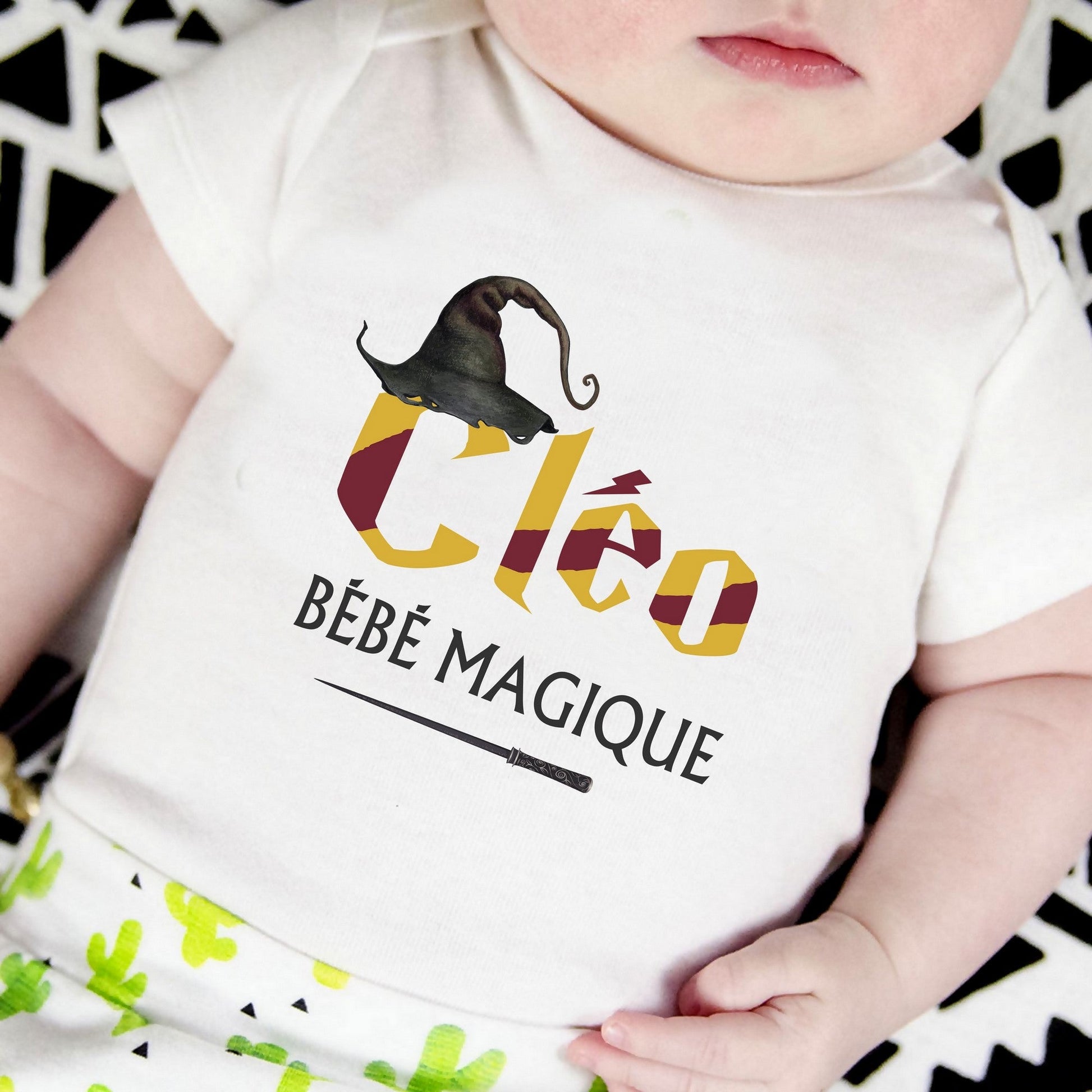 Body bébé personnalisé prénom bébé magique