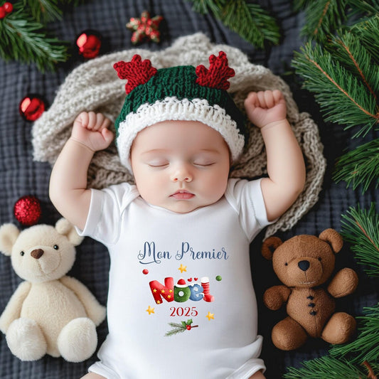 Body bébé "Mon premier Noël 2025"
