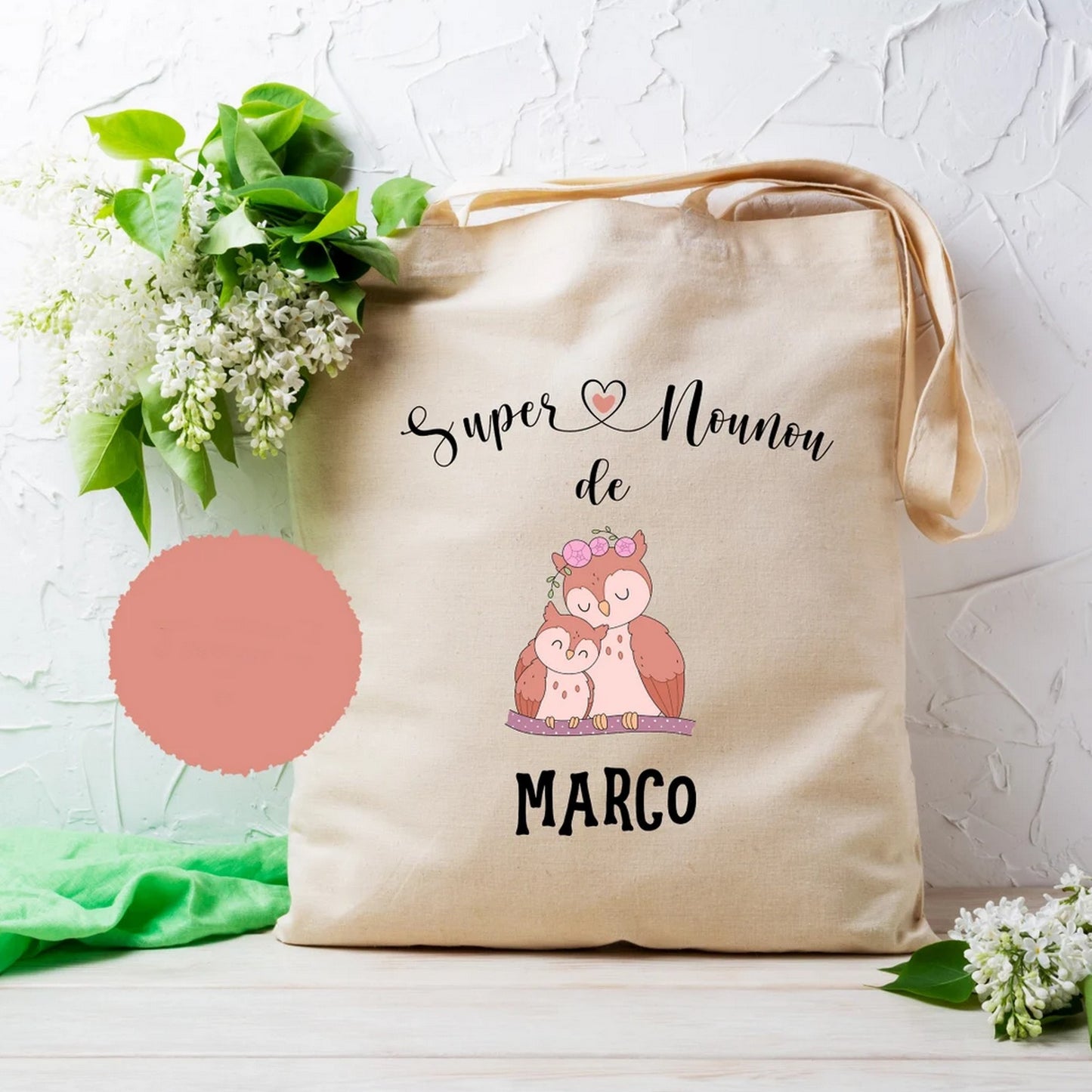 Totebag personnalisable super nounou (garçon)