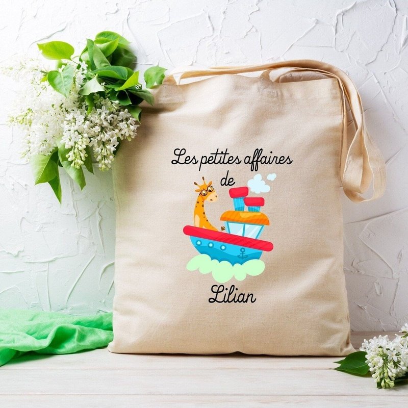 Totebag personnalisé enfant crèche école