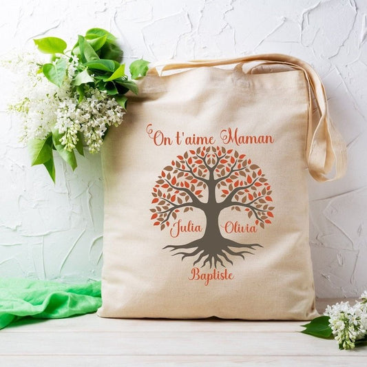 Totebag personnalisé arbre de vie