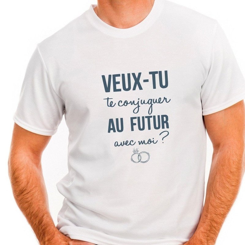 Tshirt personnalisé homme demande en mariage