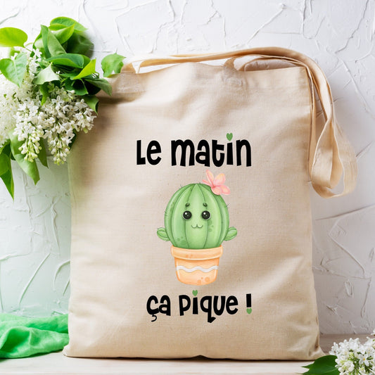 Totebag le matin ça pique