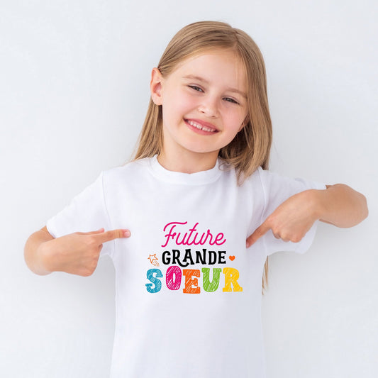 T-shirt enfant future grande soeur