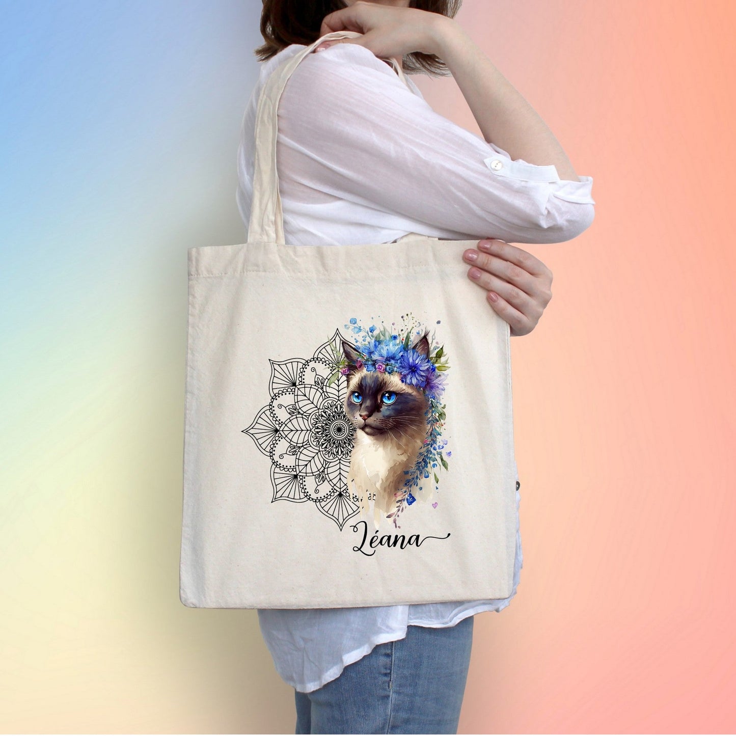 Totebag mandachat style boho