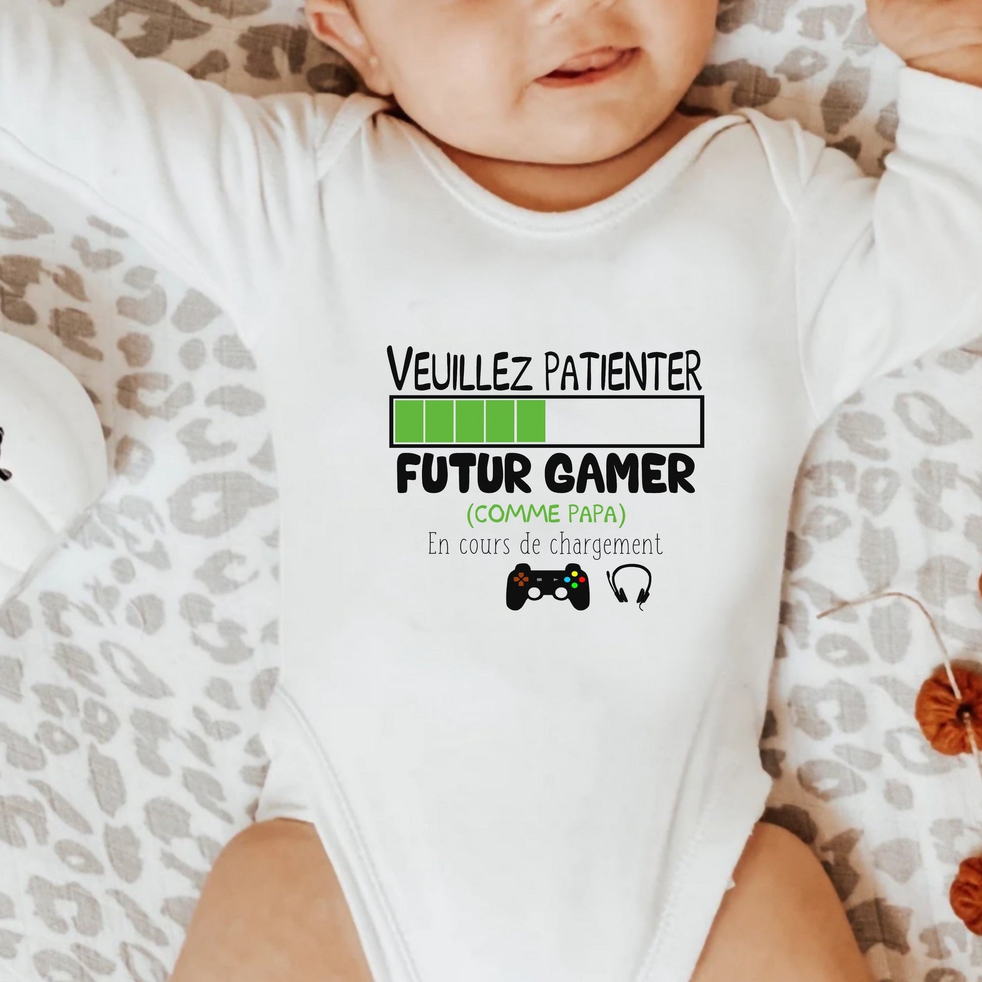 Body bébé personnalisé futur gamer