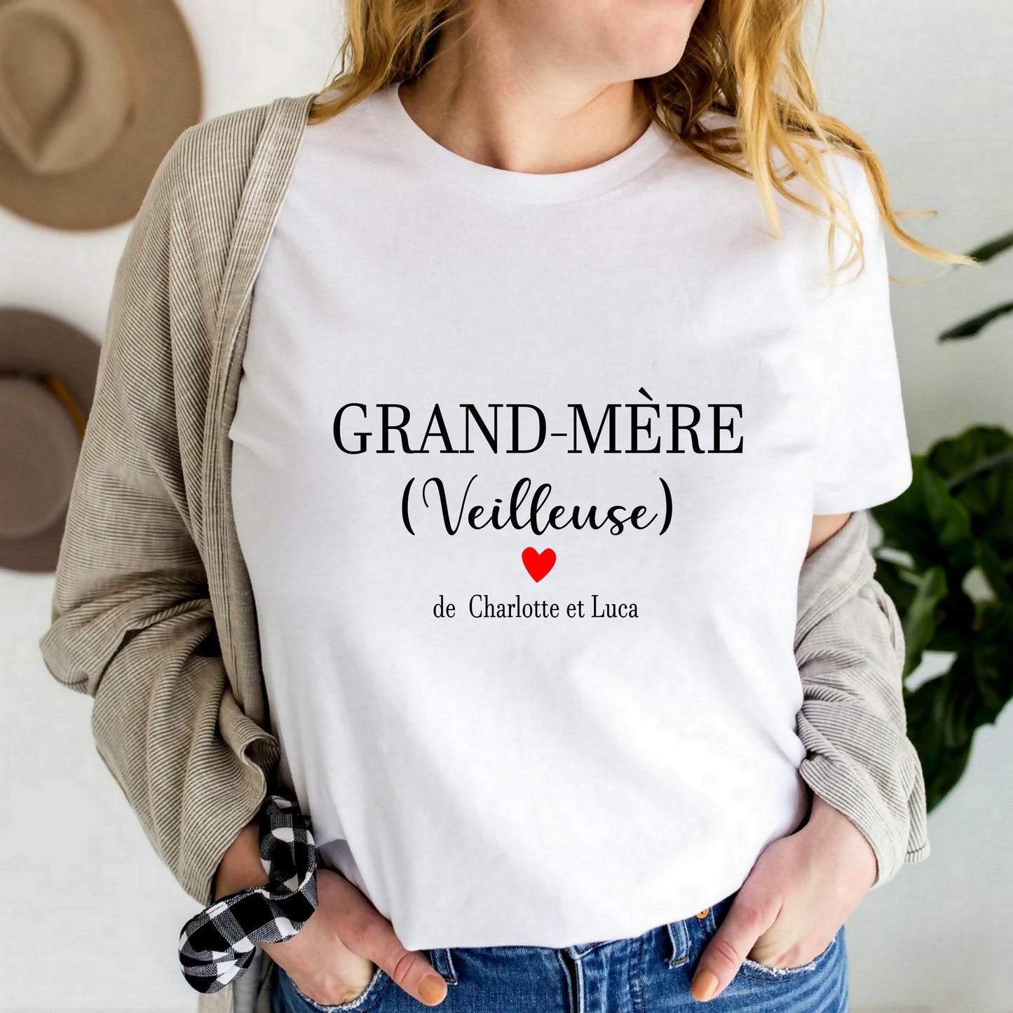 T-shirt personnalisé grand-mère (veilleuse)