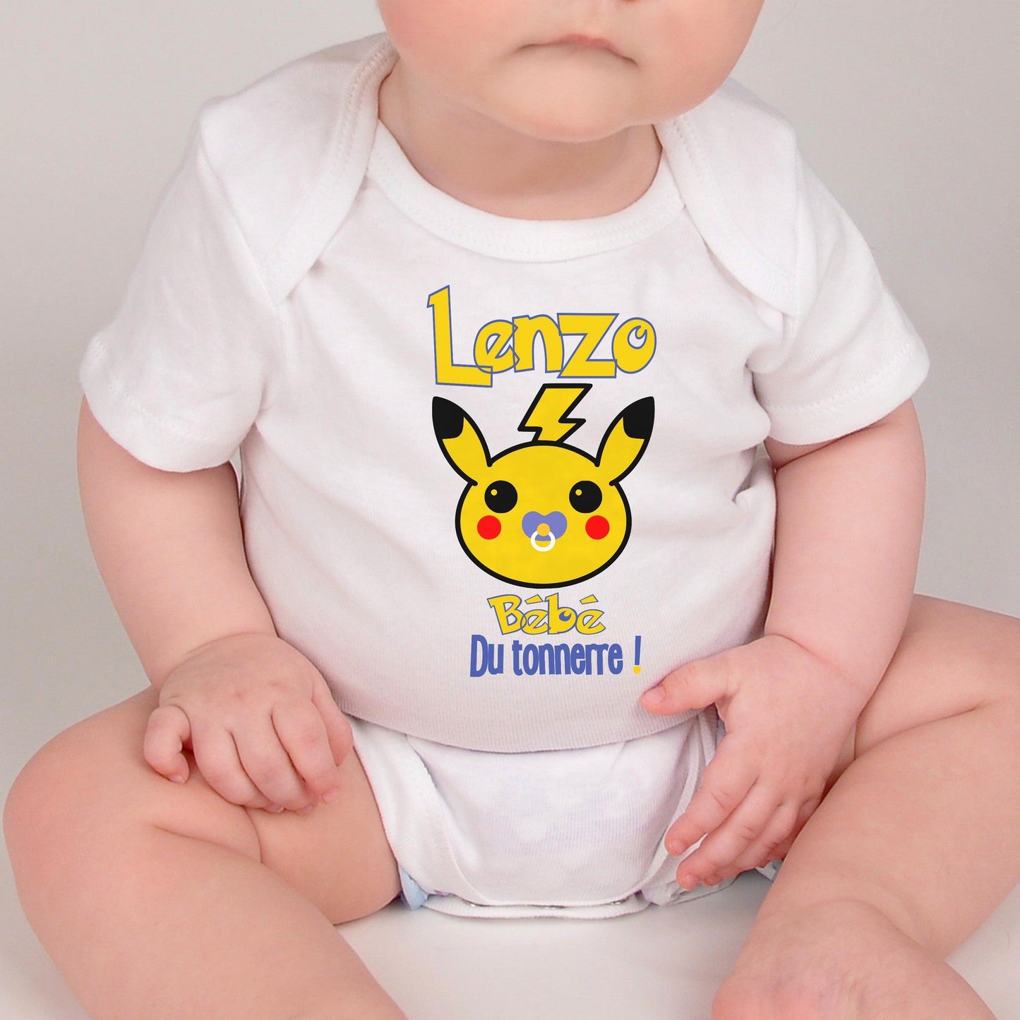 Body bébé personnalisé pikachu