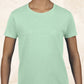 T-shirt femme uni menthe