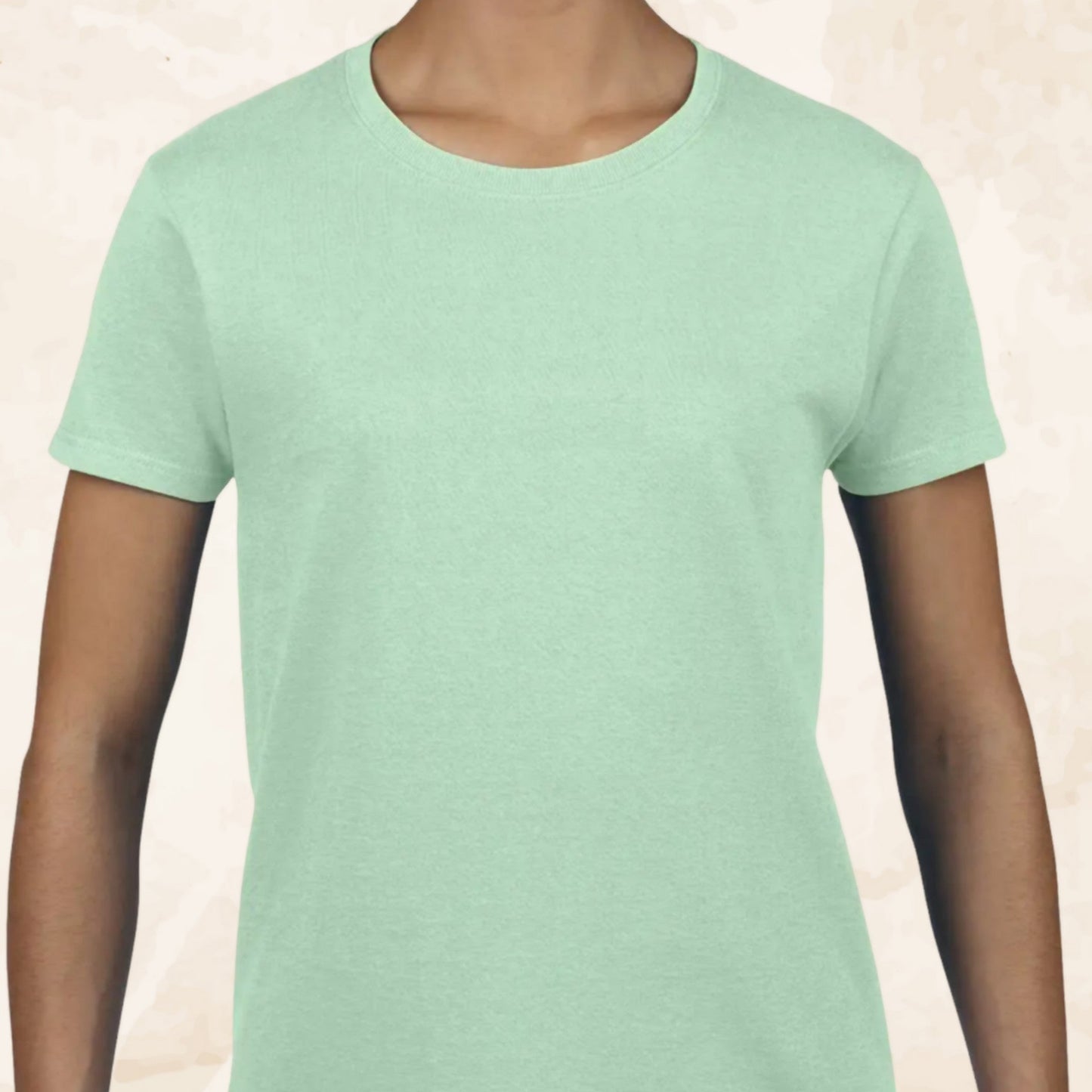 T-shirt femme uni menthe